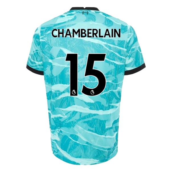 Camiseta Liverpool NO.15 Chamberlain 2ª Kit 2020 2021 Azul
